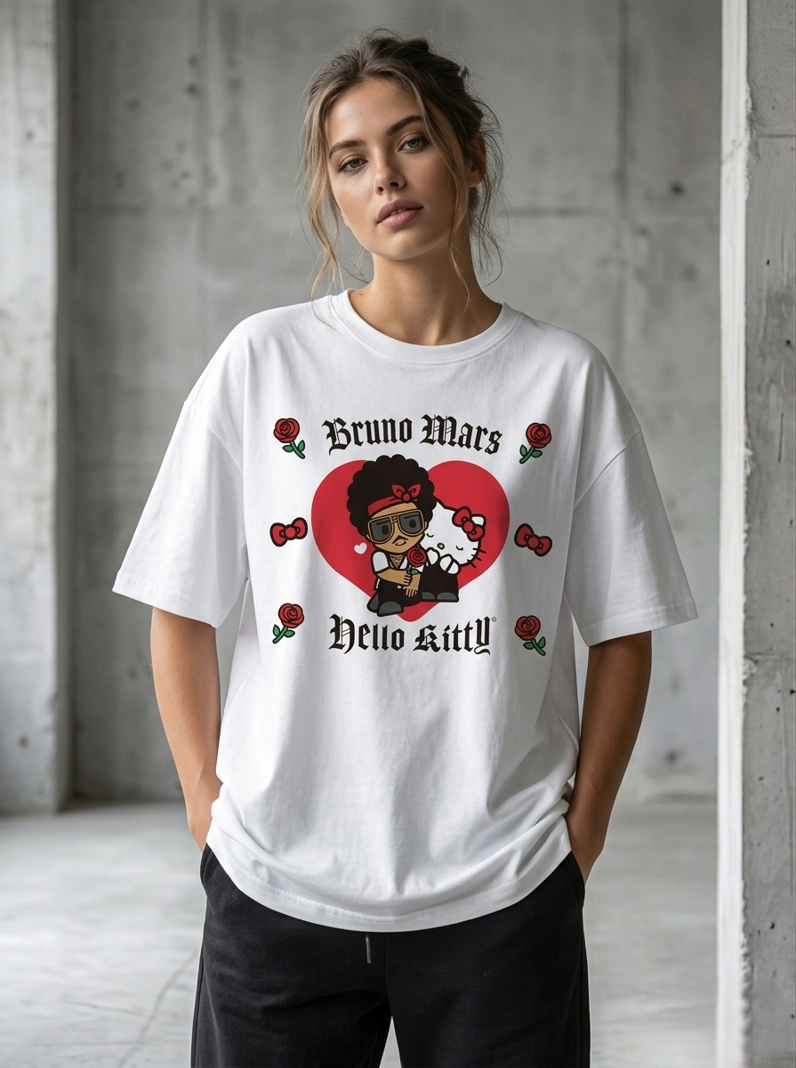 BRUNO MARS X HELLO KITTY  OVERSIZE