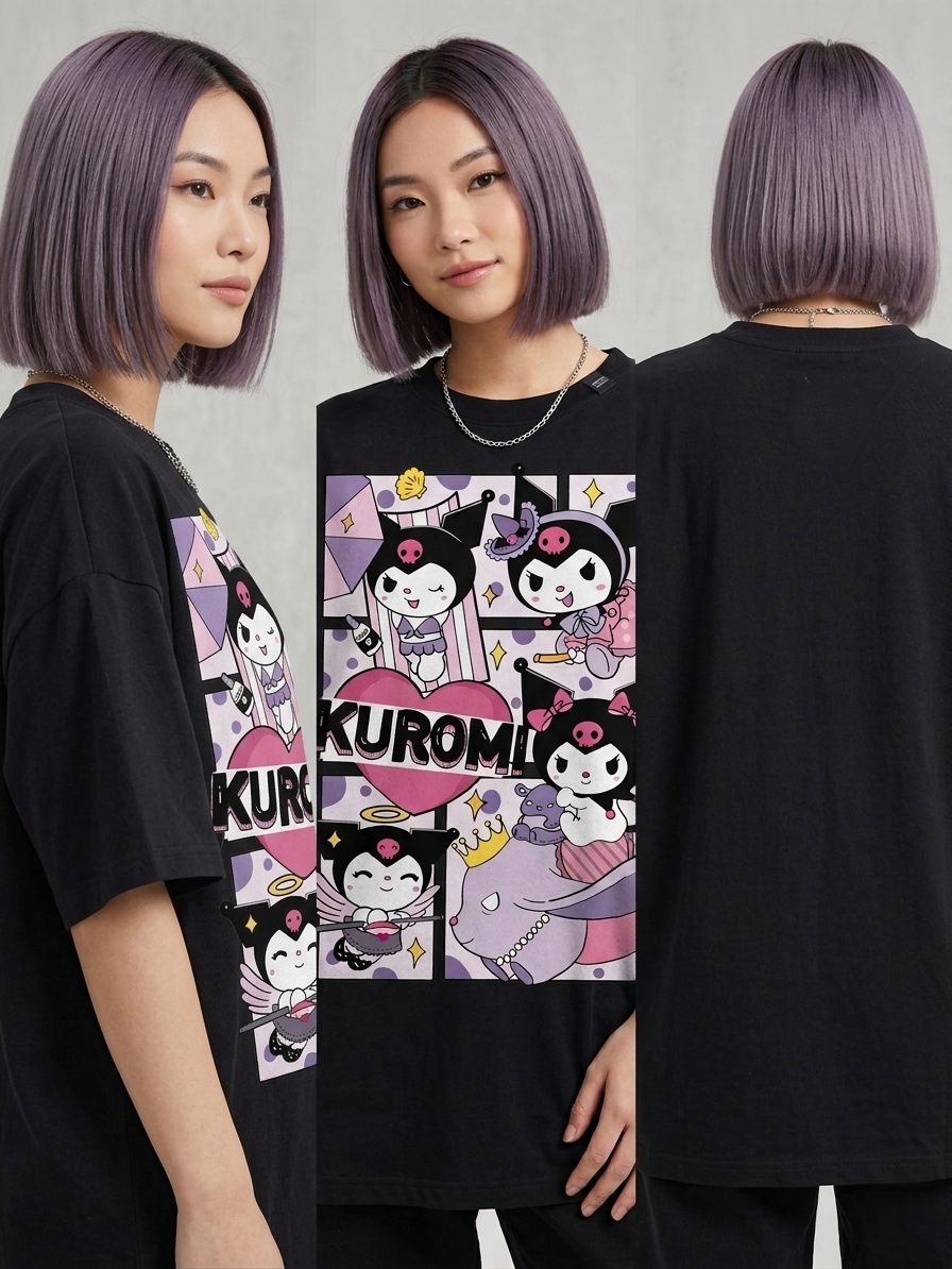 KUROMI BLACK OVER SIZE