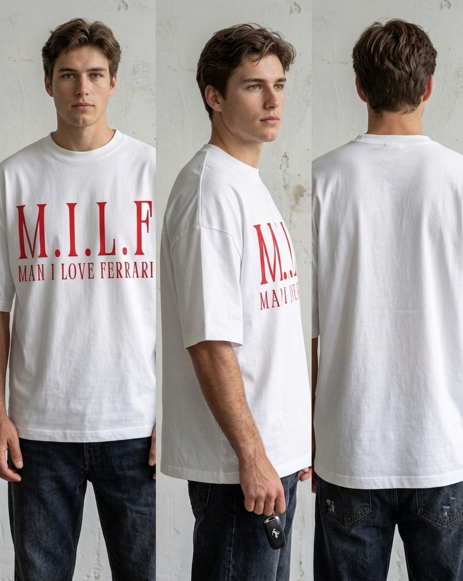 🏎️🔥 M.I.L.F – MAN I LOVE FERRARI OVER SIZE